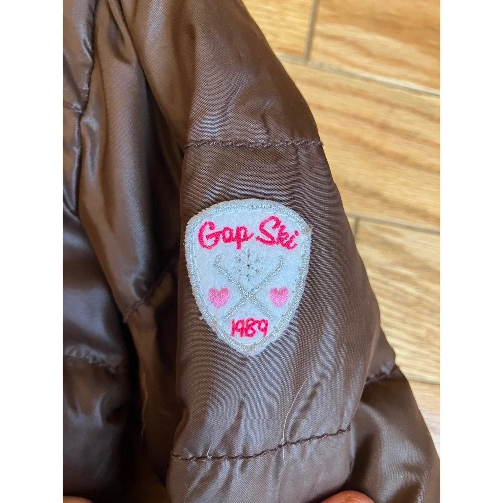 Baby Gap 12-18 months Down Fill Puffer Jacket 12-18‎ Brown Cozy Warm Cute
